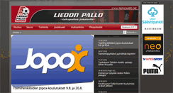Desktop Screenshot of liedonpallo.net